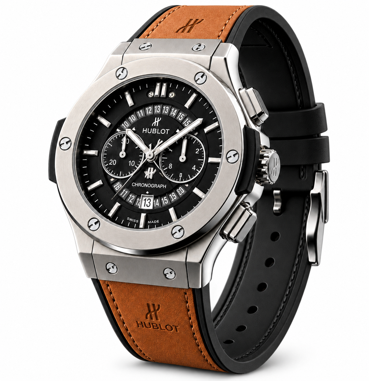Luxury Black Chronograph Watch